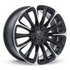 Rtx Alloy Wheel, POISON 17X7.5 5-114.3 C73.1 BLACK MCH 081672